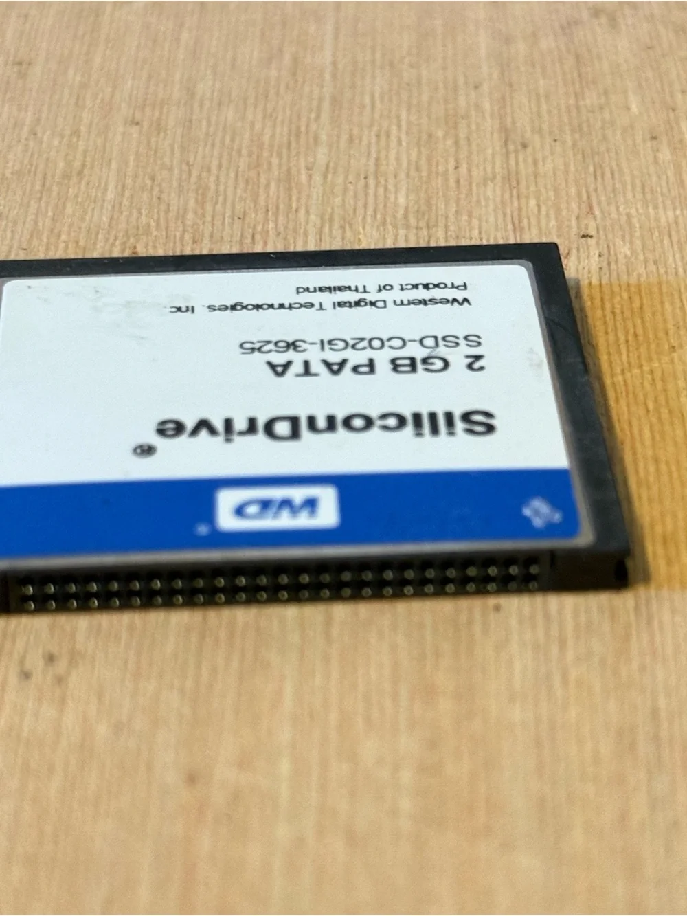 2-Western Digital SiliconDrive SSD-C01GI-3625, 1/2GB PATA Card“UNTESTED”Read Blw